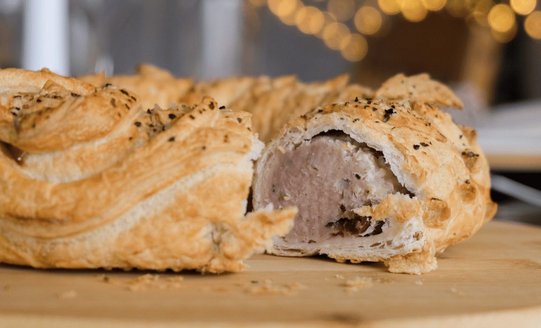Piglets Pantry Feative Sausage Roll Wreath