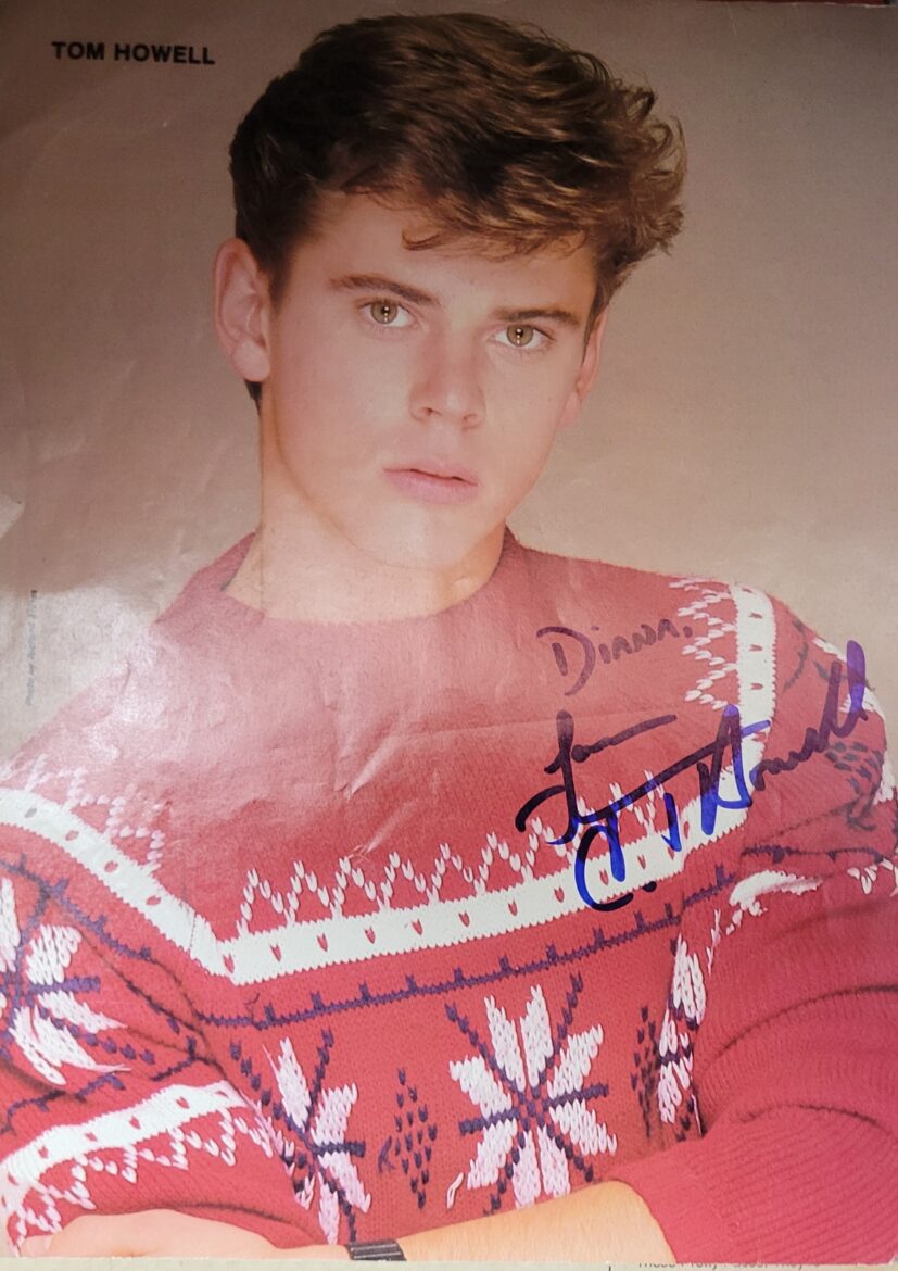 Diana's Signed Copy of 80s Poster of Tom Howell