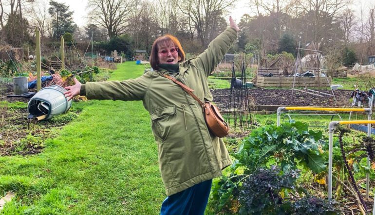 Angela Unveils Her Christmas Gift: An Allotment!