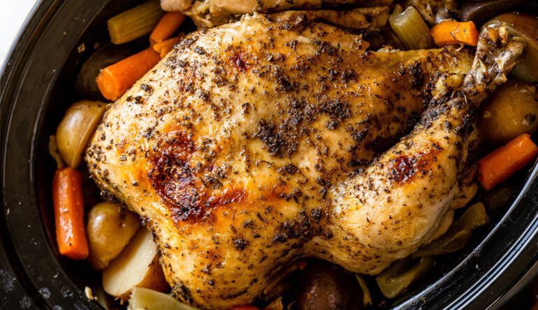 Slow-Roasted Chicken Recipe to Keep Warm