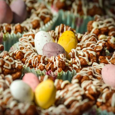 chocolate easter nests