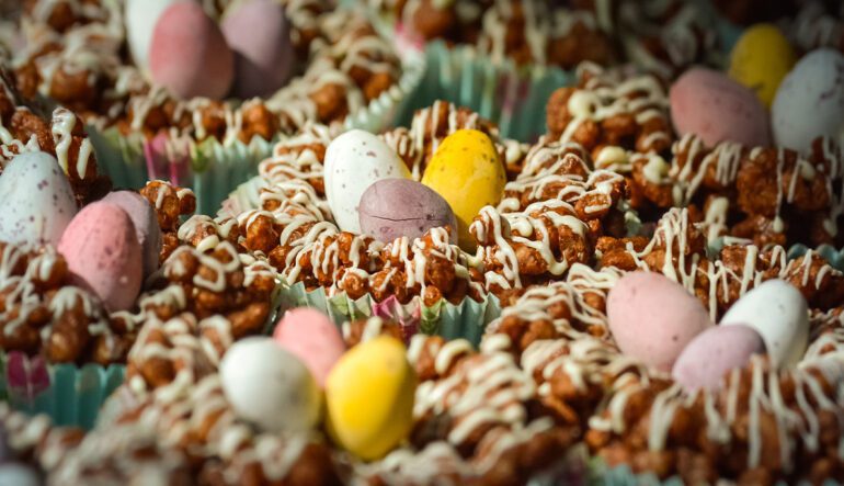 chocolate easter nests